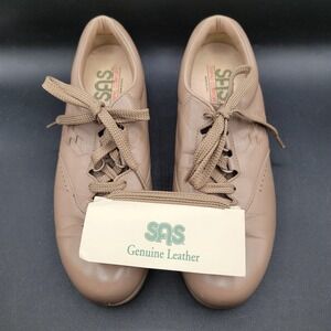 SAS Free Time Mocha Leather Casual Comfort Oxford Footwear Women's Size 10N New
